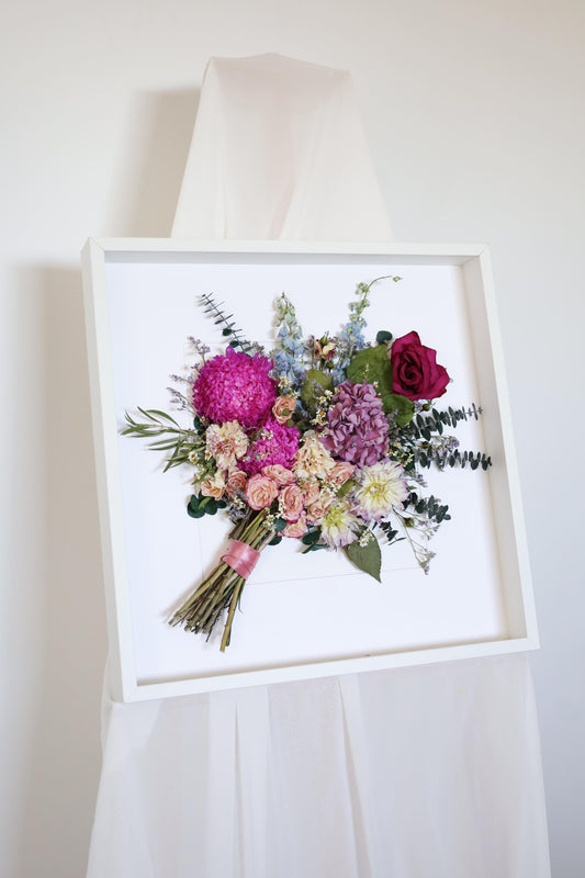 Frame Preserved Bouquet 60x60