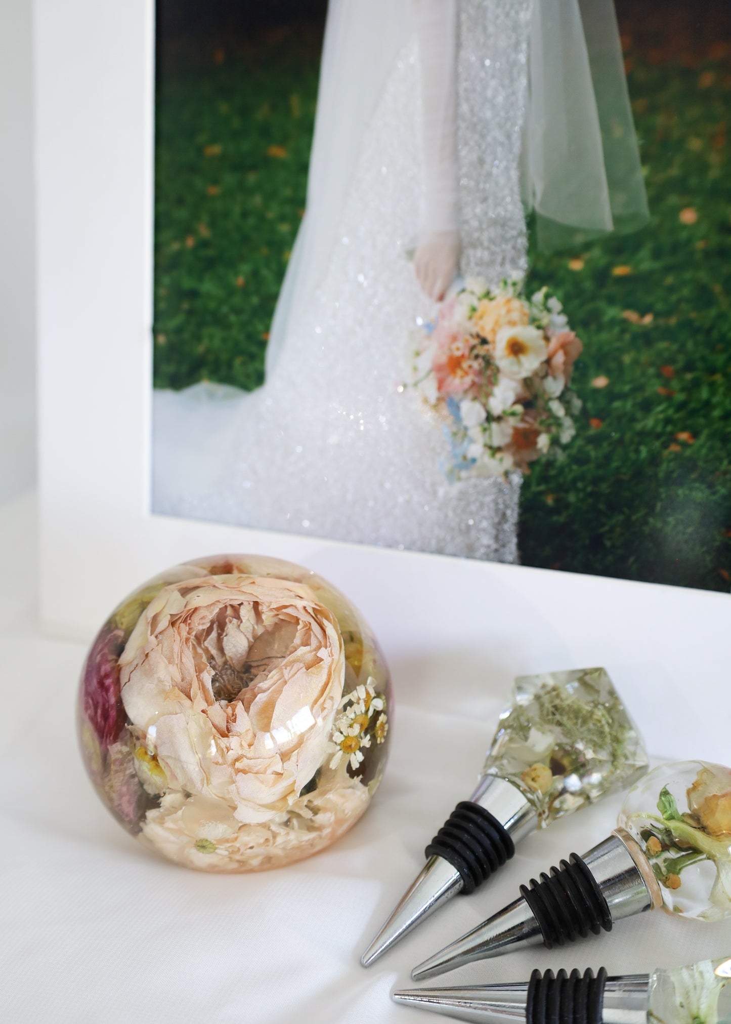 Pressed flowers frame & resin preservation package