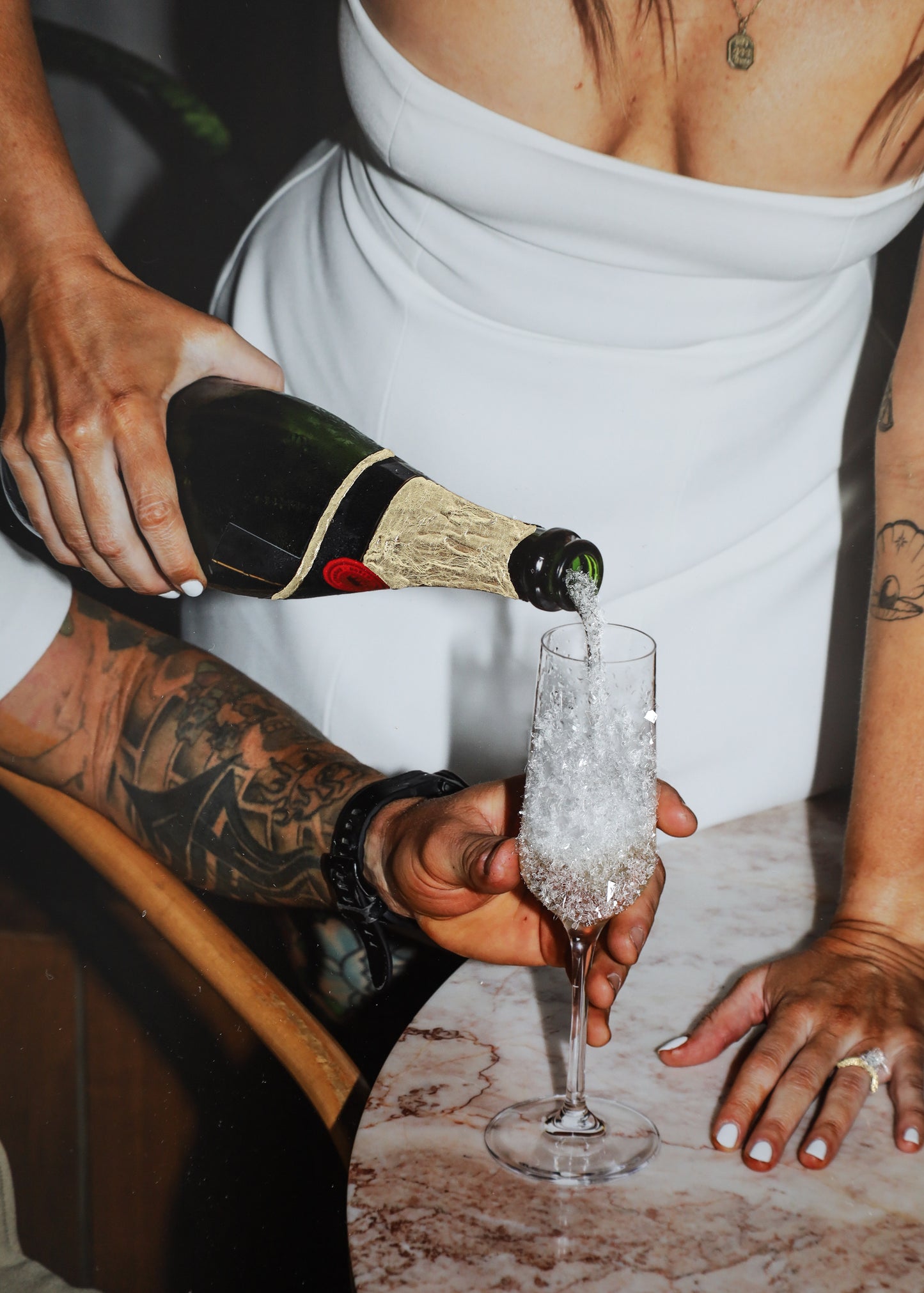 A4 Personalised Diamond Dust Glitter Print