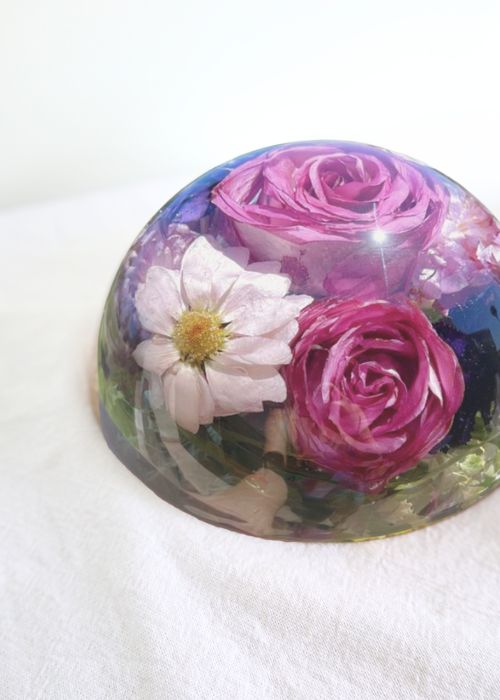 Resin Half Dome Paper Weight