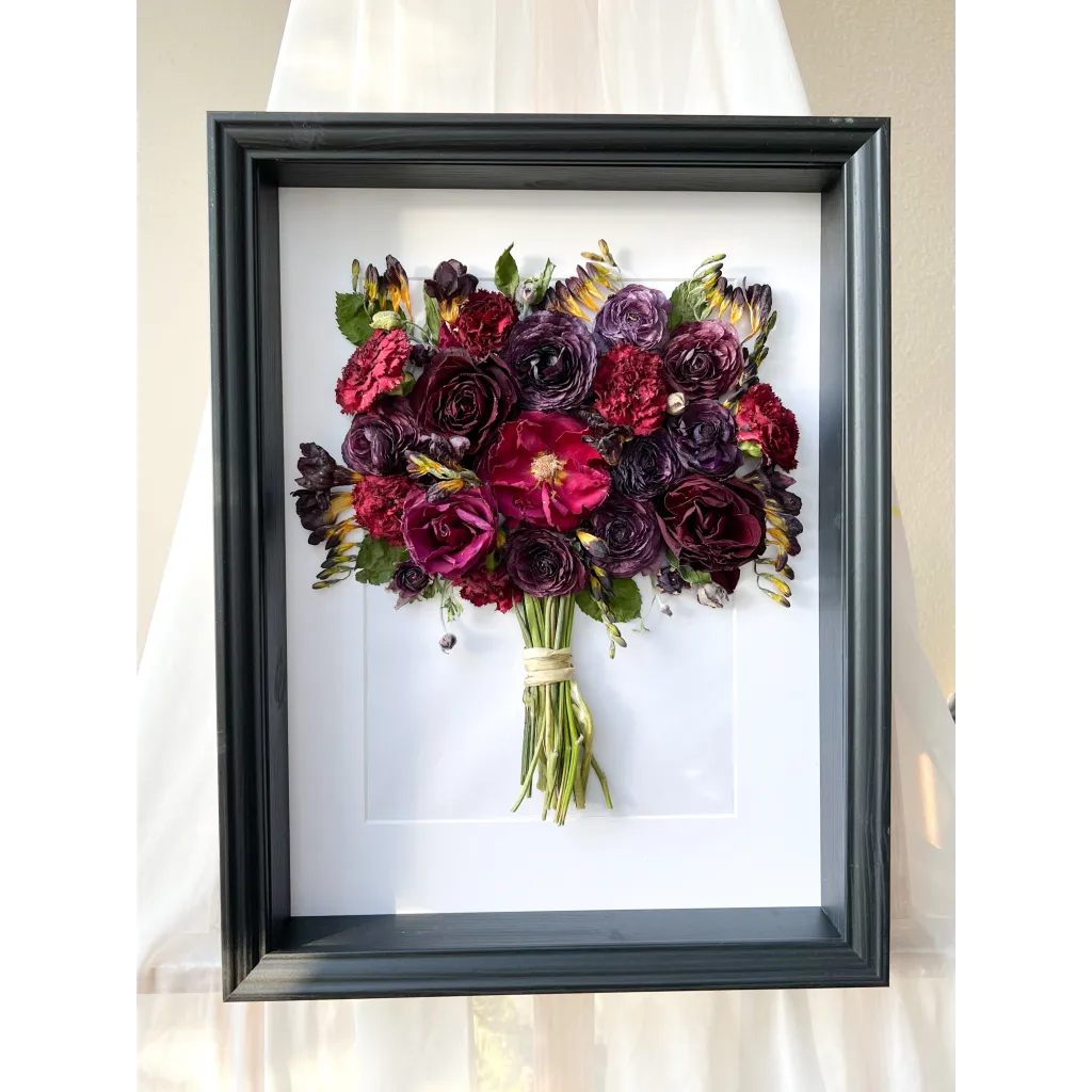 Framed bouquet multiple sizes - framed
