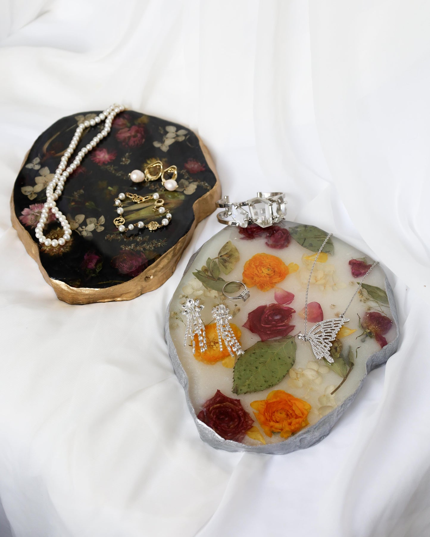 Organic Shaped Resin Display Tray - resin display tray