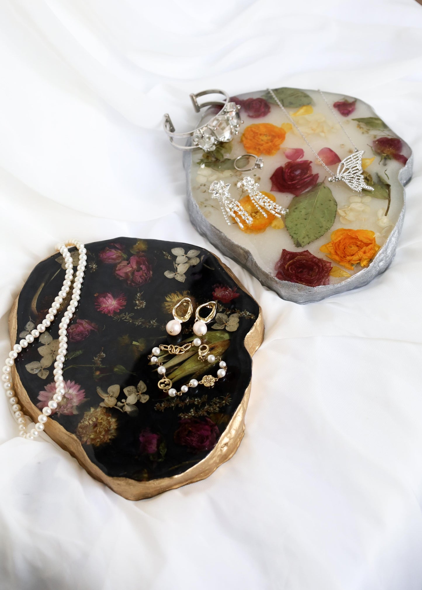 Organic Shaped Resin Display Tray - resin display tray