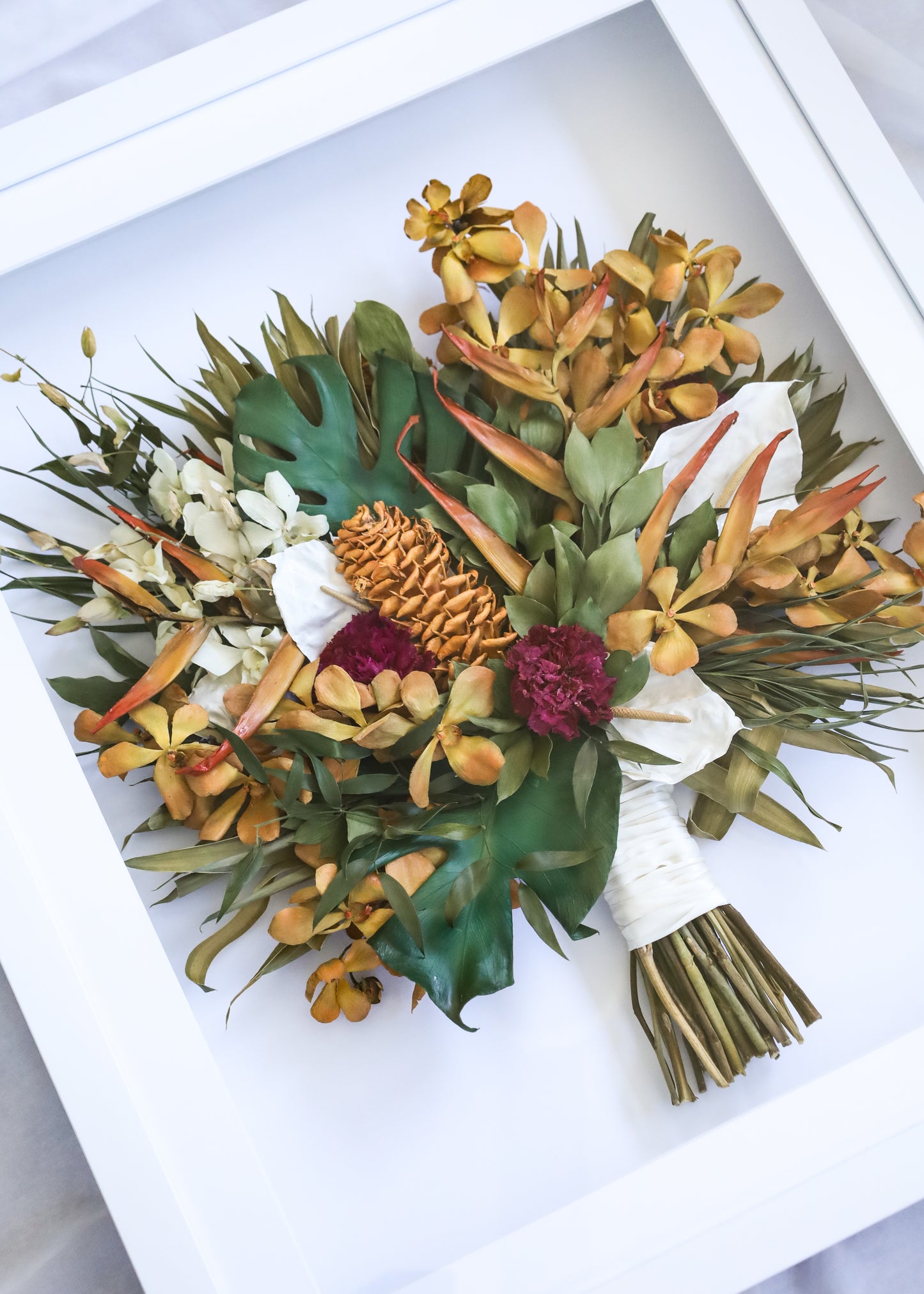 Framed Preserved Bouquet 50x50