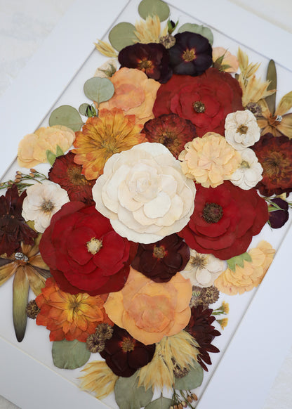 Framed Pressed Flowers A4 Size