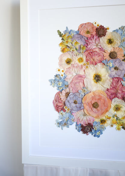 Framed Pressed Flowers A4 Size