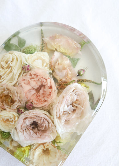 Flowers Preserved In Resin Arch Block