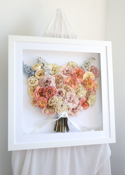 Framed Preserved Bouquet 50x50