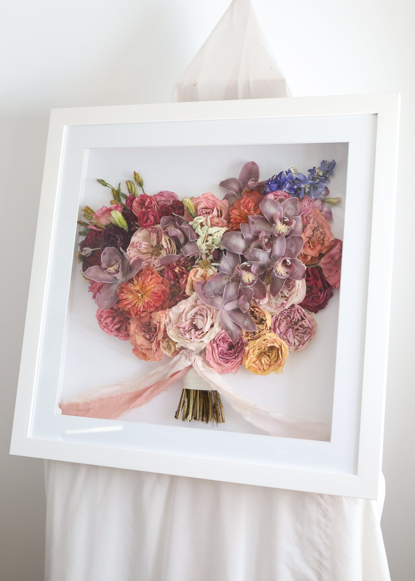 Framed Preserved Bouquet 50x50
