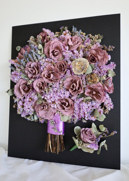 Framed Preserved Bouquet - size 60x 80