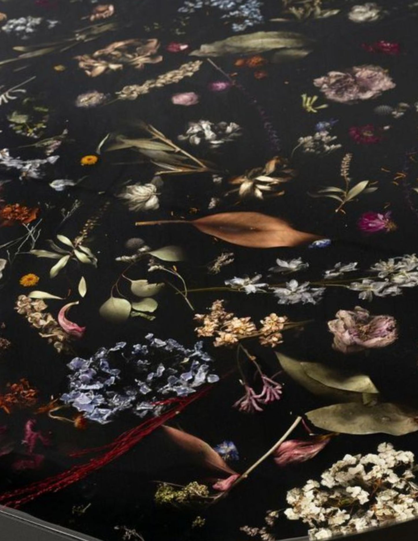Custom Floral Resin Side Table