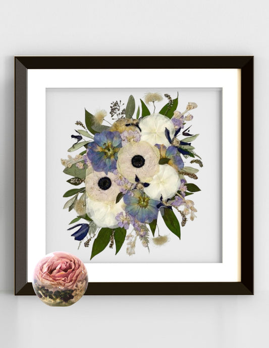 Frame Pressed Flowers & Resin Trio Preservation Package